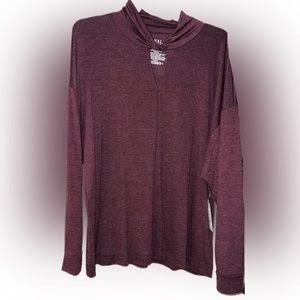 Time & Tru Twist Neck Long Sleeve Top size M NWT